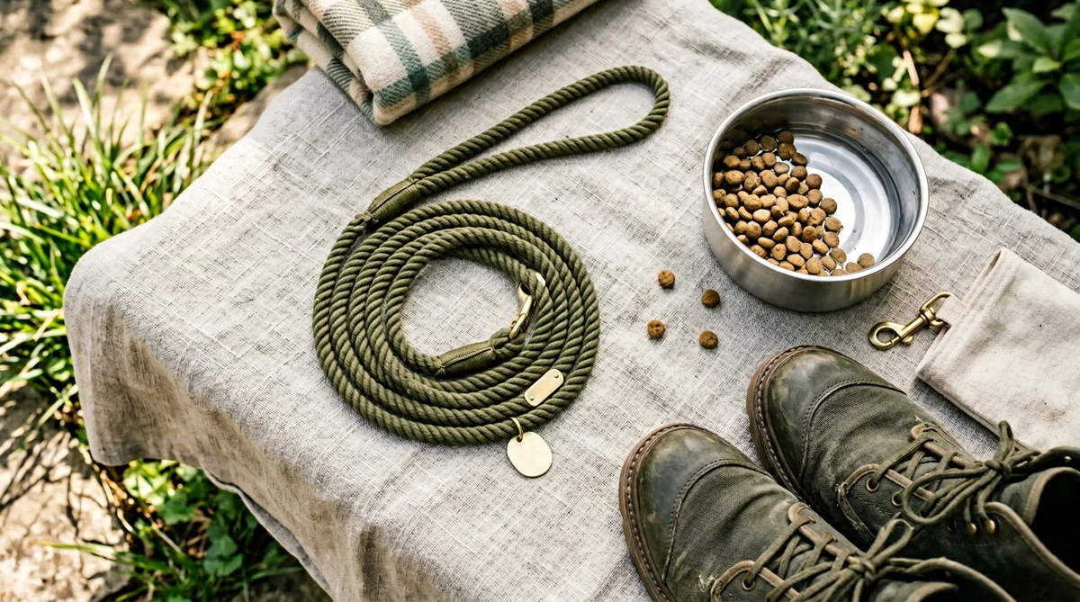Stylised dog food range lifestyle tile one