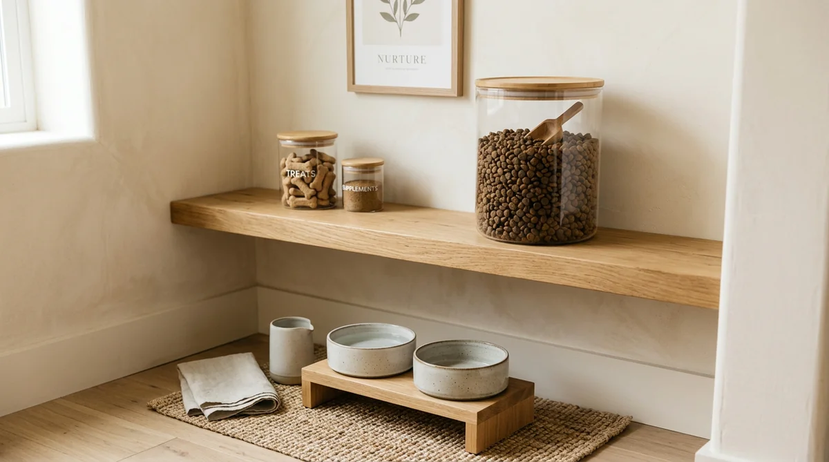 Stylised dog food range lifestyle tile three