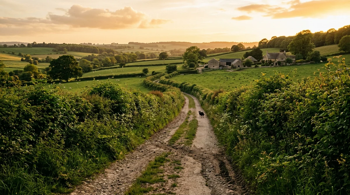 Outdoor trusted feeding scene with UK countryside tones